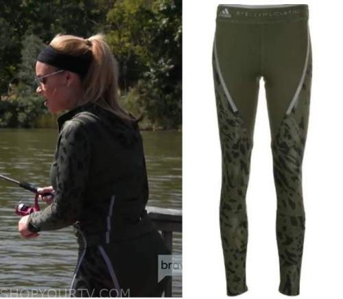 Lululemon Green camo print leggings worn by (Gizelle Bryant) in The Real  Housewives of Potomac (S04E18)