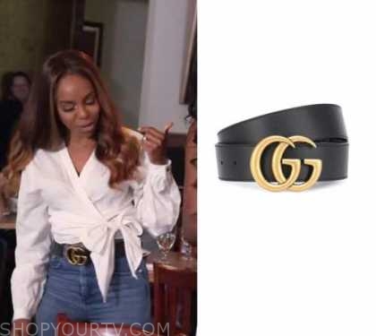 Black GG Logo Belt 