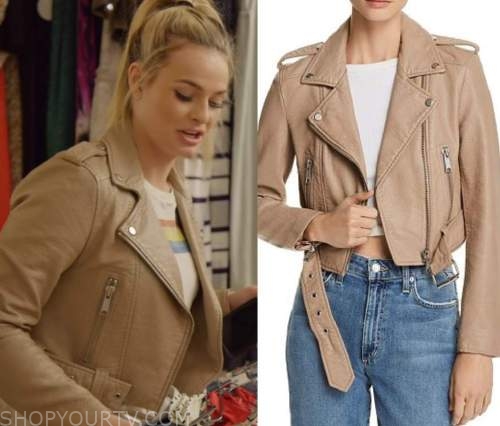 Siesta Key: Season 3 Episode 21 Juliette's Tan Leather Jacket | Shop ...