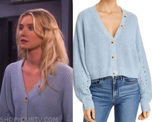 Days of Our Lives: September 2020 Claire's Blue Cropped Cardigan