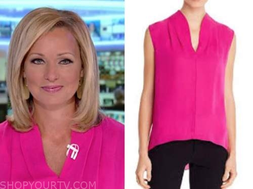 America's Newsroom: September 2020 Sandra Smith's Hot Pink Top | Shop ...