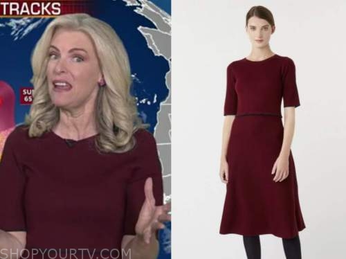 Fox and Friends: September 2020 Janice Dean's Burgundy Knit Short ...