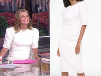 The Today Show: September 2020 Savannah Guthrie's White Puff Sleeve ...