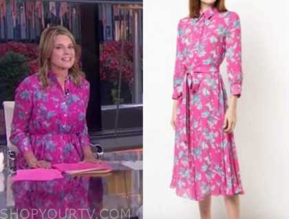 The Today Show: September 2020 Savannah Guthrie's Pink and Blue Floral ...