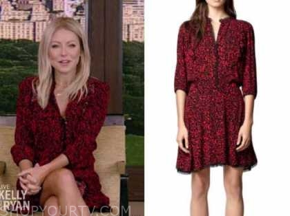 Live with Kelly and Ryan: September 2020 Kelly Ripa's Red Leopard Dress ...