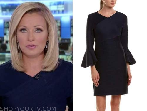 America's Newsroom: September 2020 Sandra Smith's Navy Blue Dress ...