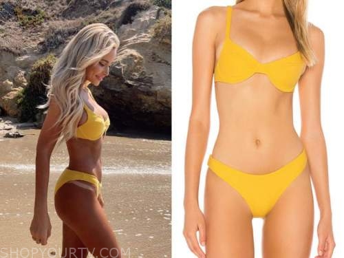 The Bachelor Instagram Amanda Stanton s Yellow Bikini Shop Your TV