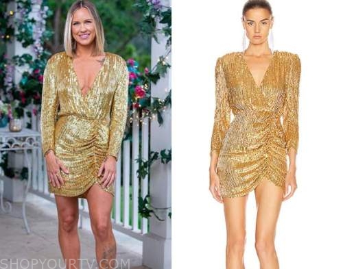 The Bachelor (AU): Season 8 Episode 6 Roxi's Embellished Gold Dress ...