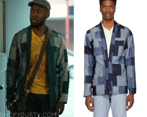 Woke: Season 1 Episode 1 Keef's Patchwork Denim Jacket | Shop Your TV