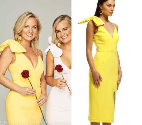 The Bachelorette (AU): Season 6 Promos Becky's Yellow Bow Shoulder ...