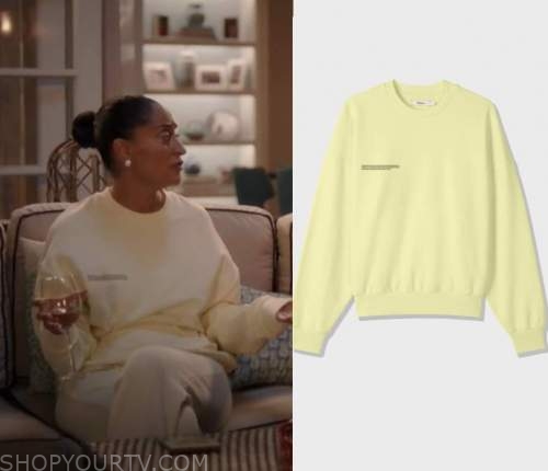 K Deer Jody Stripe Long Legging worn by Rainbow Johnson (Tracee Ellis Ross)  in black-ish (Season04 Episode02)