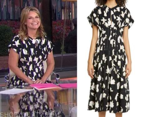 The Today Show: October 2020 Savannah Guthrie's Black and White Printed ...