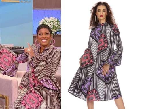 Tamron Hall Show: October 2020 Tamron Hall's Floral Bell Sleeve Dress ...