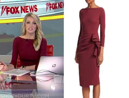 Fox and Friends: October 2020 Carley Shimkus's Burgundy Boatneck Side ...