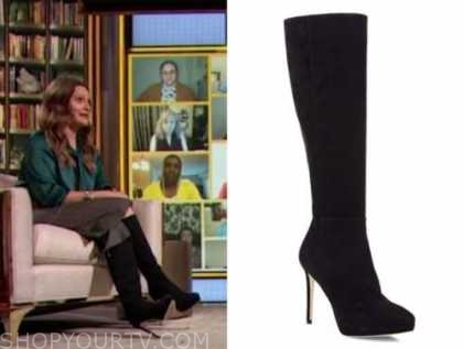 Drew Barrymore Show: October 2020 Drew Barrymore's Black Suede Boots