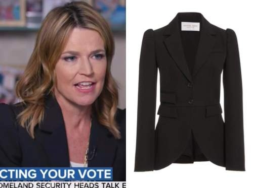 The Today Show: October 2020 Savannah Guthrie's Black Puff Sleeve ...