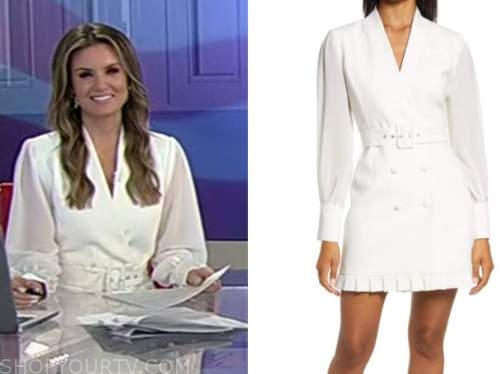 Fox and Friends: October 2020 Jillian Mele's White Long Sleeve Blazer ...