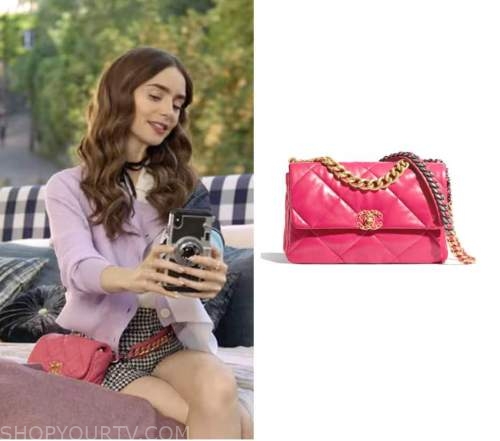 Emily in Paris: Season 1 Episode 4 Emily's Pink Tweed Bag