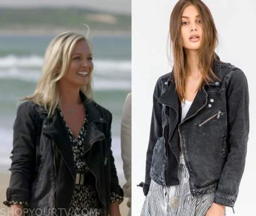 The Bachelorette (AU): Season 6 Episode 2 Becky's Black Denim Jacket ...