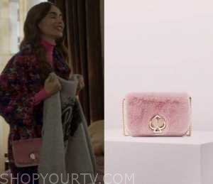 Emily in Paris: Season 1 Episode 9 Emily's Fur Flap Bag | Shop Your TV