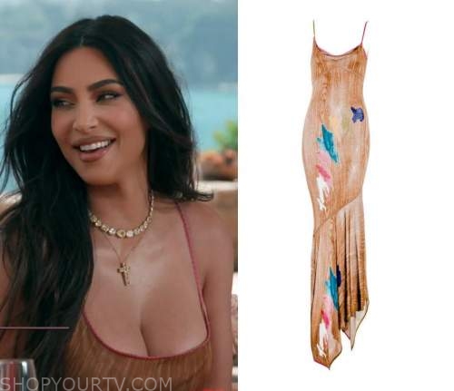 Keeping Up With The Kardashians Season 19 Episode 00 Kims Printed Maxi Dress Shop Your Tv 