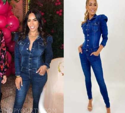 girl boss denim jumpsuit