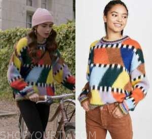 Emily in Paris: Season 1 Episode 8 Emily's Knit Sweater | Shop Your TV