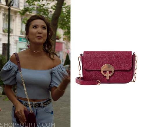 Emily in Paris: Season 1 Episode 2 Emily's Face Print Handbag