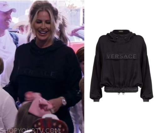 Don't Be Tardy: Season 8 Episode 2 Kim's Black Versace Hoodie | Shop ...