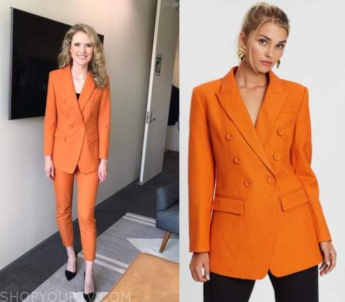 7 News (AU) Perth: November 2020 Amelia's Orange Blazer | Shop Your TV