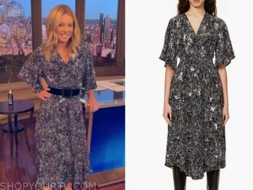 Live with Kelly and Ryan: November 2020 Kelly Ripa's Black Metallic ...