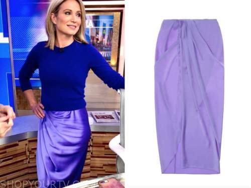 Good Morning America: November 2020 Amy Robach's Purple Silk Drape ...