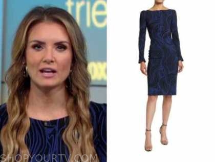 Fox and Friends: November 2020 Jillian Mele's Blue and Black Printed ...