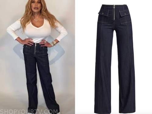 wendy williams denim jumpsuit