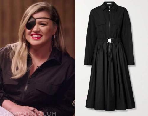 The Voice: Season 19 Kelly's Black Zip Front Dress | Shop Your TV