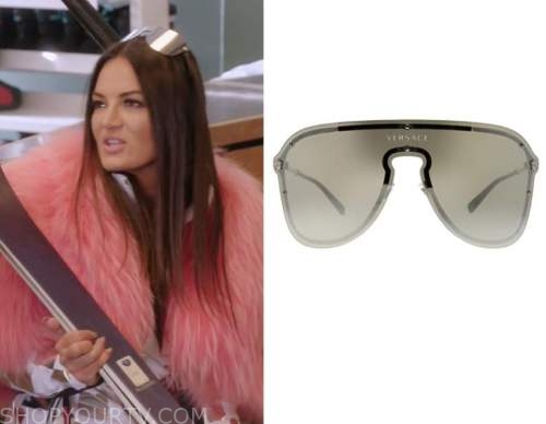 Lisa Barlow's F Logo Shield Sunglasses