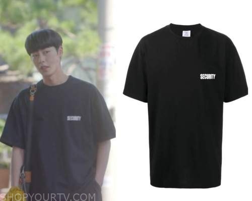 Do Do Sol Sol La La Sol: Season 1 Sunwoo Joon's Black Security T Shirt ...