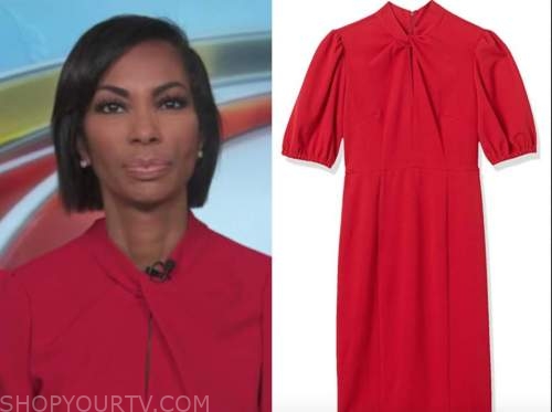 Outnumbered: September 2020 Harris Faulkner's Purple V-Neck Dress ...