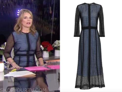 The Today Show: December 2020 Savannah Guthrie's Blue and Black Lace ...