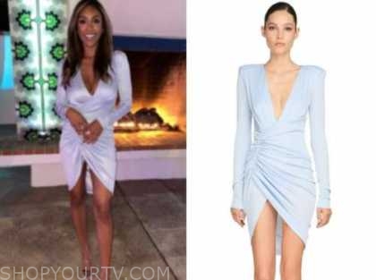 The Bachelorette: Season 16 Episode 8 Tayshia Adams's Light Blue Drape ...