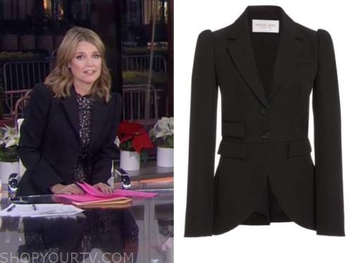 The Today Show: December 2020 Savannah Guthrie's Black Puff Sleeve ...