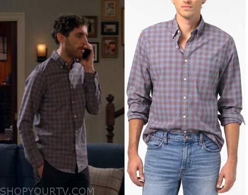 B Positive: Season 1 Episode 5 Drew's Small Plaid Shirt | Shop Your TV