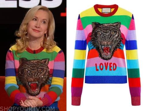 gucci rainbow tiger sweater