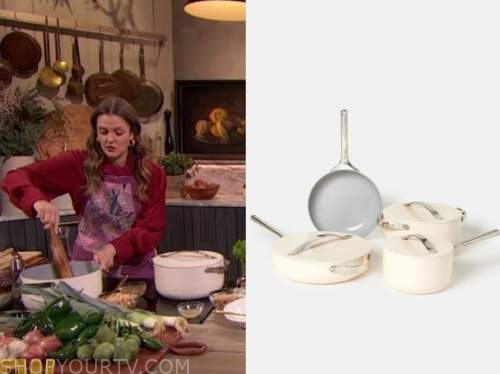 Drew Barrymore Show: November 2020 Drew Barrymore's Ivory Cookware Set