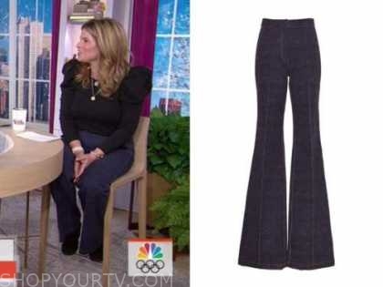 The Today Show: January 2021 Jenna Bush Hager's Wide Leg Seam Jeans ...