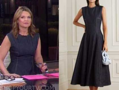 The Today Show: January 2021 Savannah Guthrie's Denim Midi Dress | Shop ...