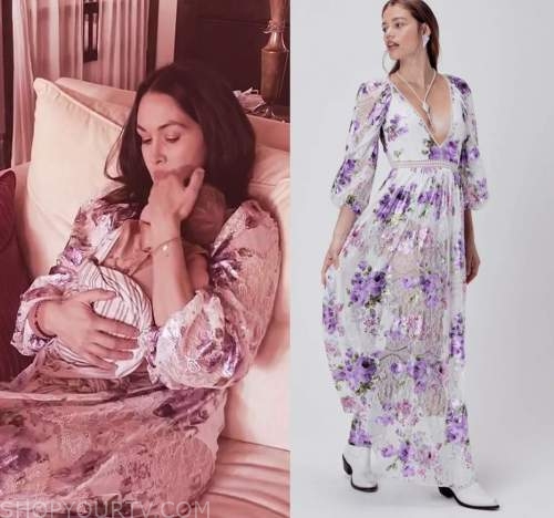 Total Bellas: Season 6 Episode 8 Brie's Lace Floral Dress 