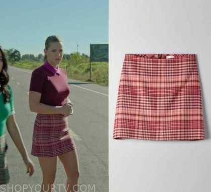 pink plaid skirt episode