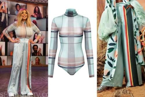 The Wendy Williams Show: February 2021 Wendy Williams's Plaid Sheer ...