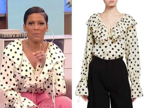 Tamron Hall Show: February 2021 Tamron Hall's Black and White Polka Dot ...